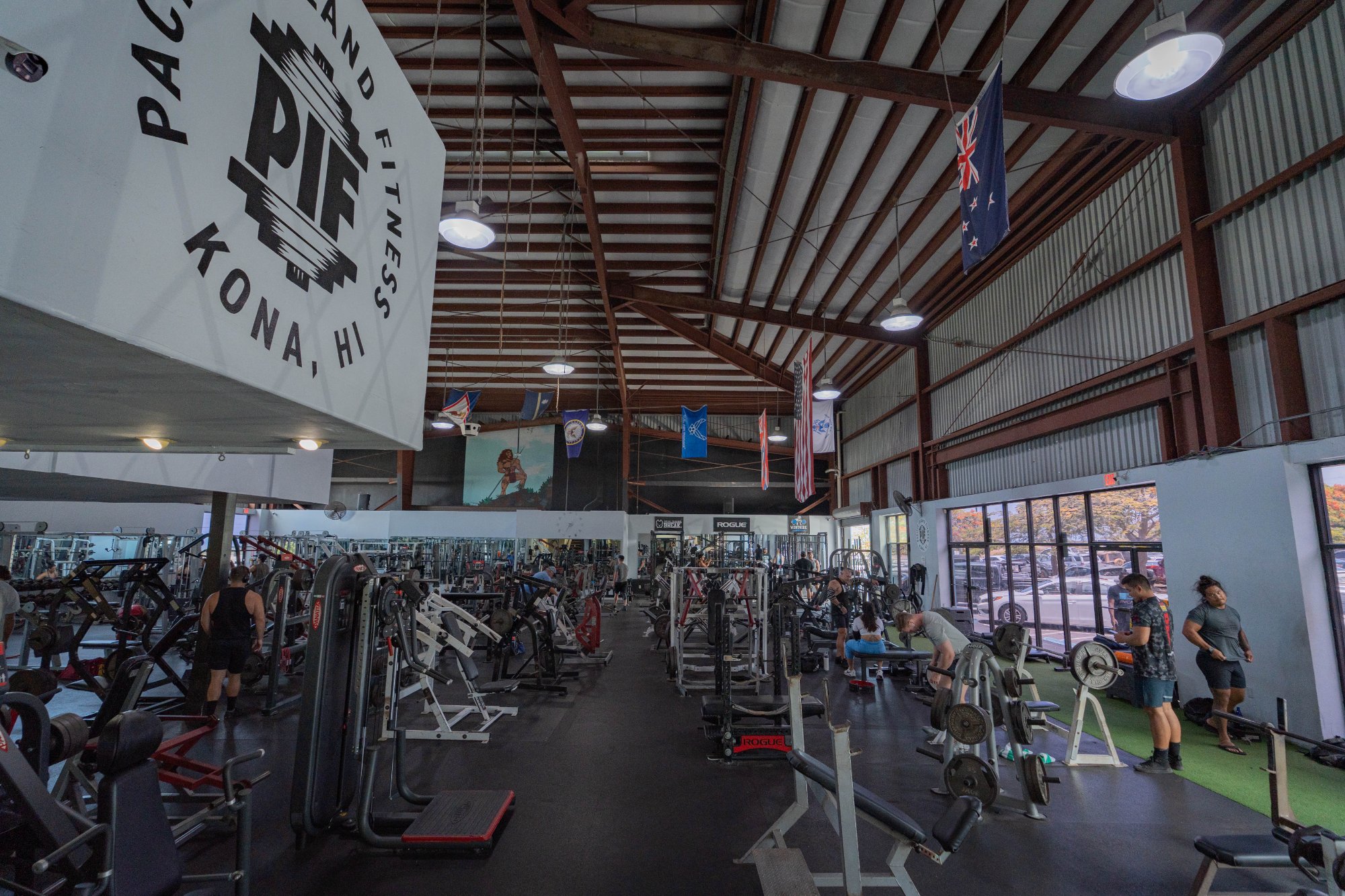 Pacific Island Fitness gym floor — Kailua-Kona, Hawaii